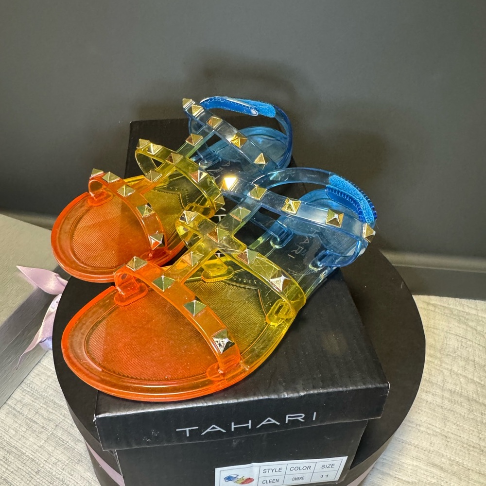 Tahari Kids' Colorful Studded Sandals